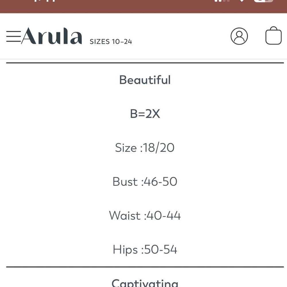 Arula A Beautiful Soul Black Carlin Dress Size B 2X NWOT - Picture 13 of 13